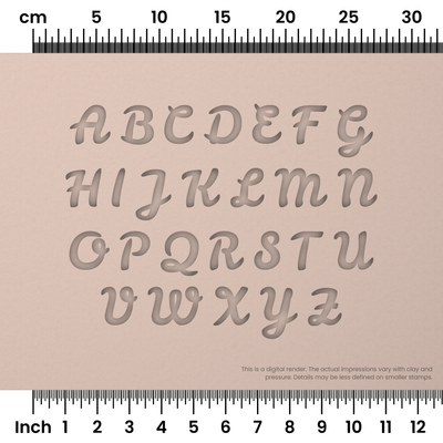 Leckerli One | All Caps | Alphabet Stamp Sets - Ceramind® Tools