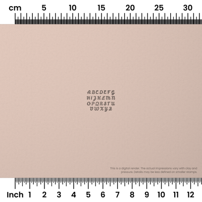 Leckerli One | All Caps | Alphabet Stamp Sets - Ceramind® Tools