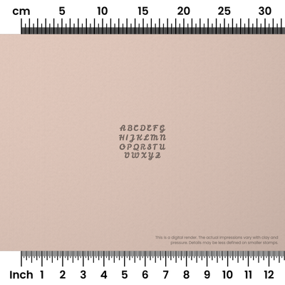 Leckerli One | All Caps | Alphabet Stamp Sets - Ceramind® Tools