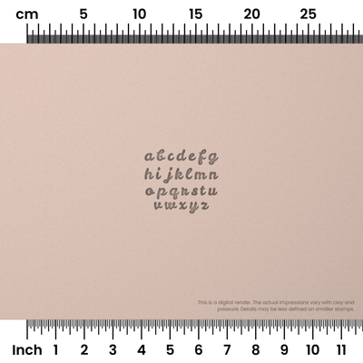 Leckerli One | Lowercase | Alphabet Stamp Sets - Ceramind® Tools
