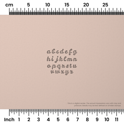 Leckerli One | Lowercase | Alphabet Stamp Sets - Ceramind® Tools
