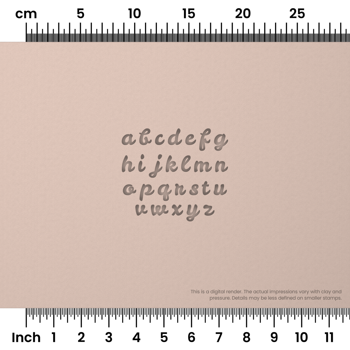 Leckerli One | Lowercase | Alphabet Stamp Sets - Ceramind® Tools