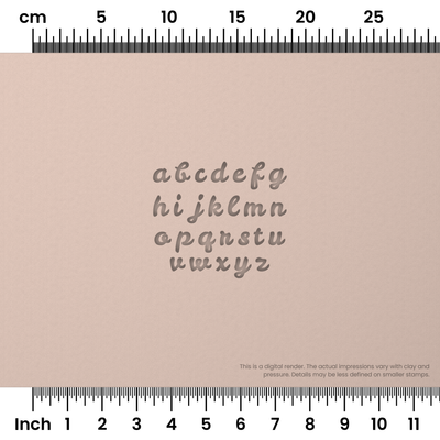 Leckerli One | Lowercase | Alphabet Stamp Sets - Ceramind® Tools