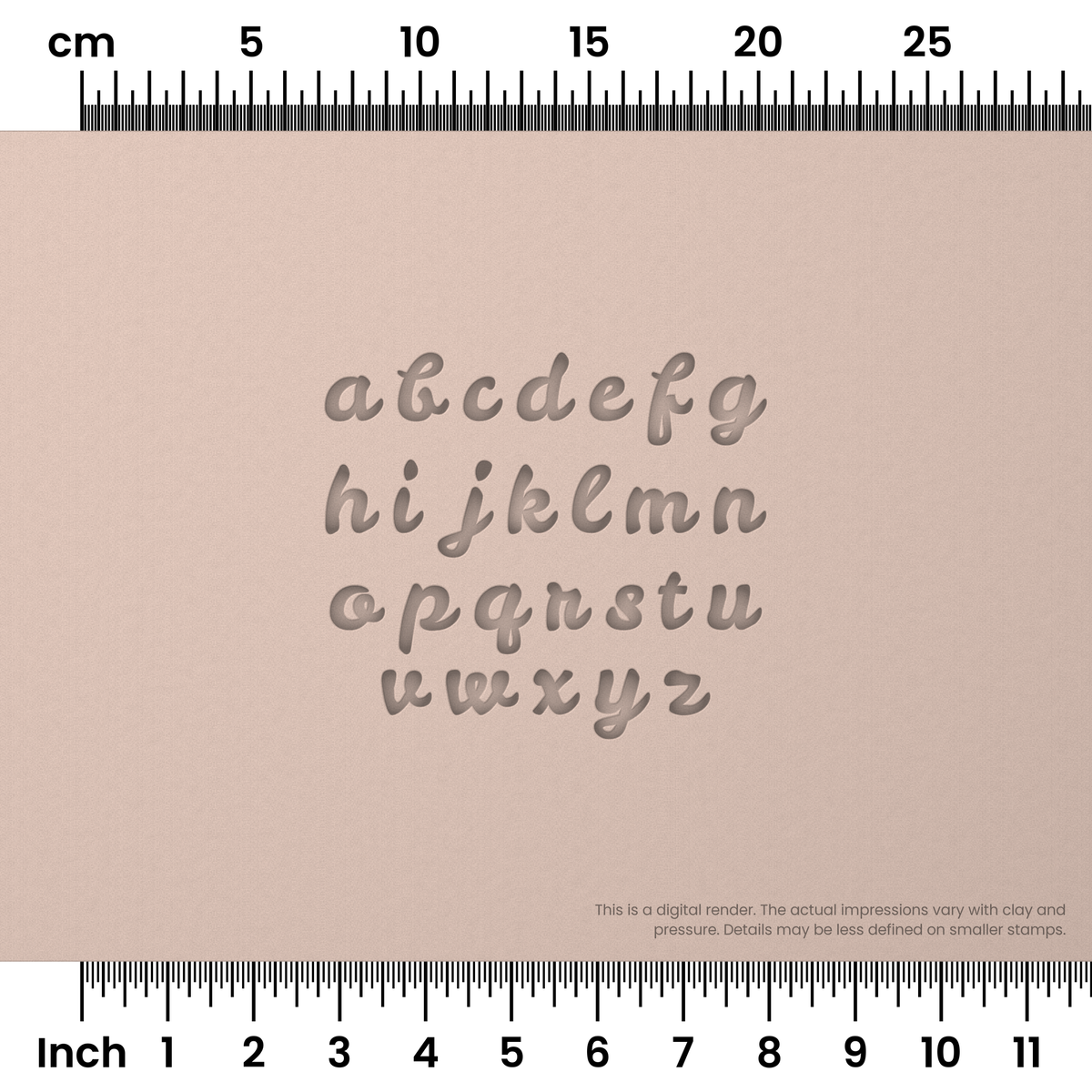 Leckerli One | Lowercase | Alphabet Stamp Sets - Ceramind® Tools