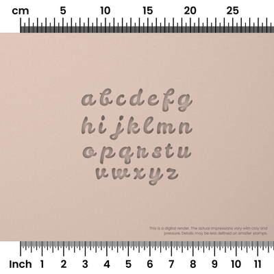 Leckerli One | Lowercase | Alphabet Stamp Sets - Ceramind® Tools