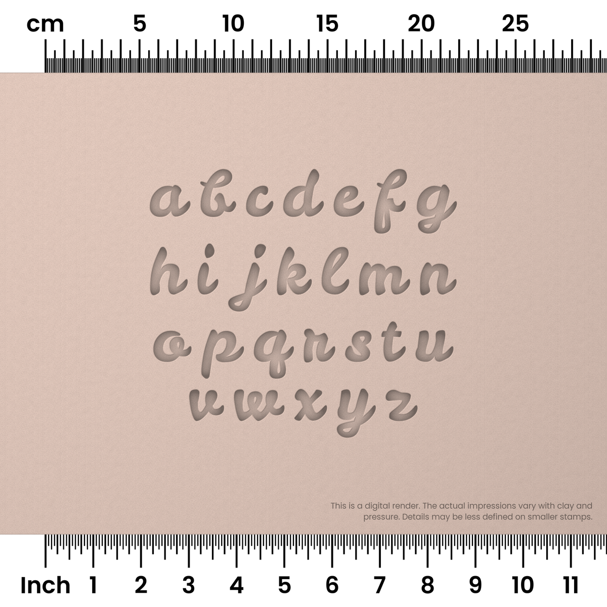 Leckerli One | Lowercase | Alphabet Stamp Sets - Ceramind® Tools