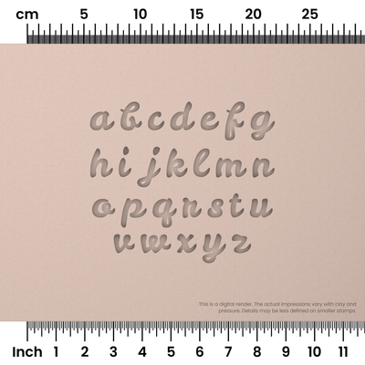 Leckerli One | Lowercase | Alphabet Stamp Sets - Ceramind® Tools