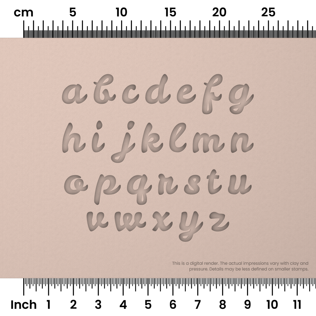 Leckerli One | Lowercase | Alphabet Stamp Sets - Ceramind® Tools