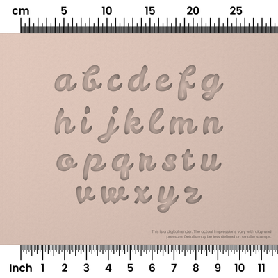 Leckerli One | Lowercase | Alphabet Stamp Sets - Ceramind® Tools