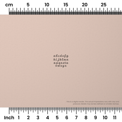 Leckerli One | Lowercase | Alphabet Stamp Sets - Ceramind® Tools
