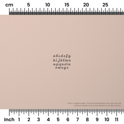 Leckerli One | Lowercase | Alphabet Stamp Sets - Ceramind® Tools