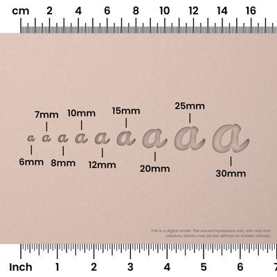 Leckerli One | Lowercase | Alphabet Stamp Sets - Ceramind® Tools