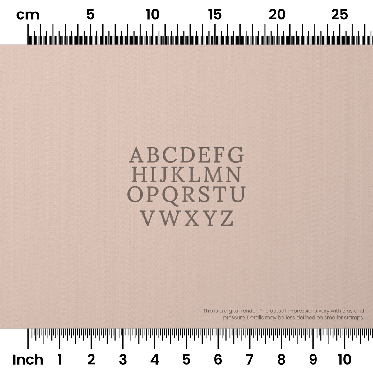 Lora | All Caps | Alphabet Stamp Sets - Ceramind® Tools