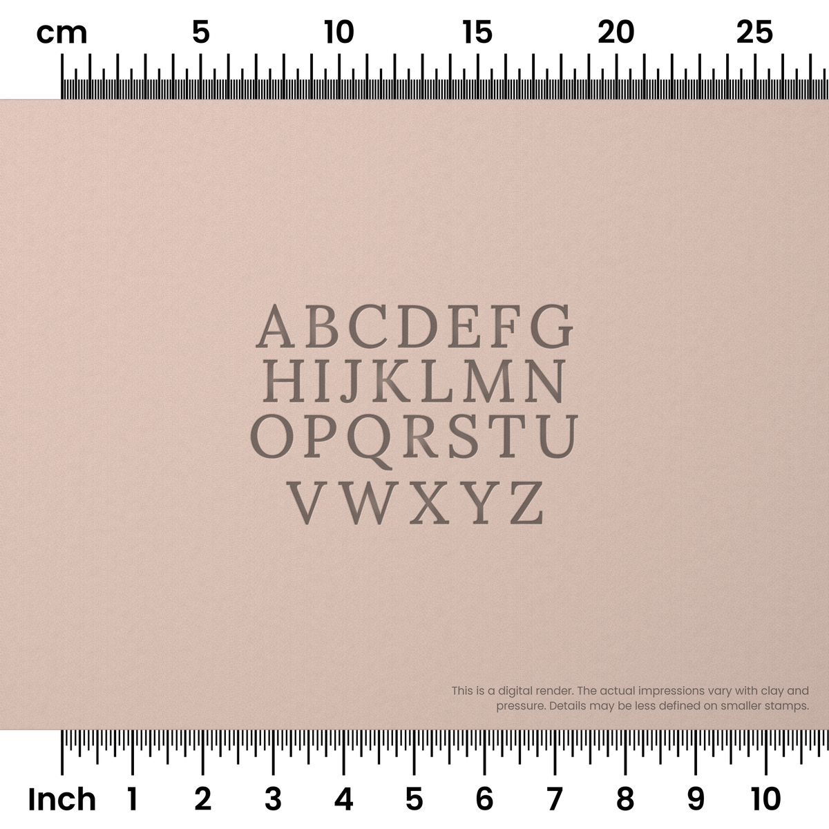 Lora | All Caps | Alphabet Stamp Sets - Ceramind® Tools