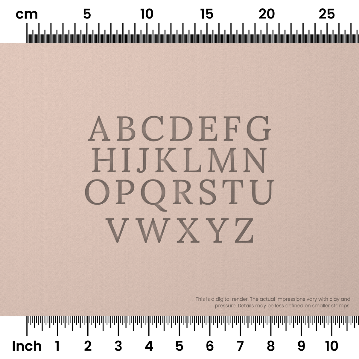 Lora | All Caps | Alphabet Stamp Sets - Ceramind® Tools