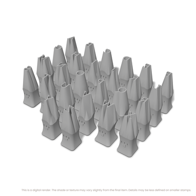Lora | All Caps | Alphabet Stamp Sets - Ceramind® Tools