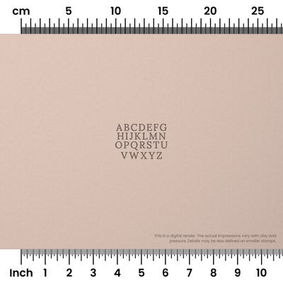 Lora | All Caps | Alphabet Stamp Sets - Ceramind® Tools