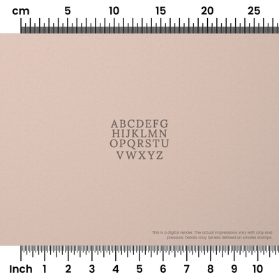 Lora | All Caps | Alphabet Stamp Sets - Ceramind® Tools