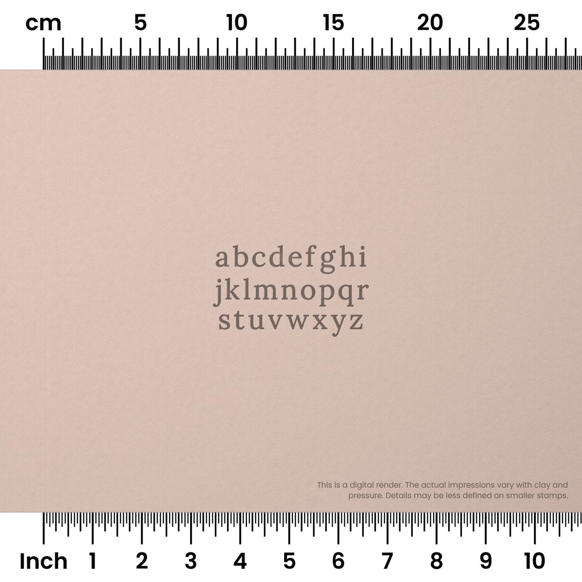 Lora | Lowercase | Alphabet Stamp Sets - Ceramind® Tools