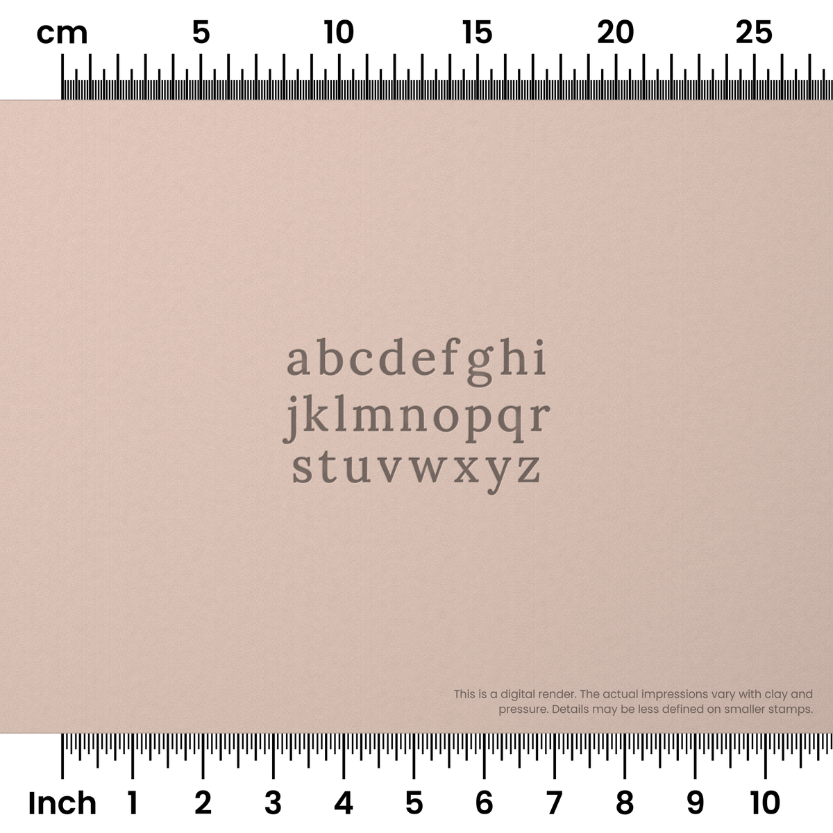 Lora | Lowercase | Alphabet Stamp Sets - Ceramind® Tools