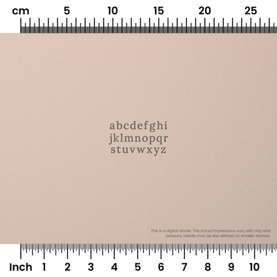 Lora | Lowercase | Alphabet Stamp Sets - Ceramind® Tools