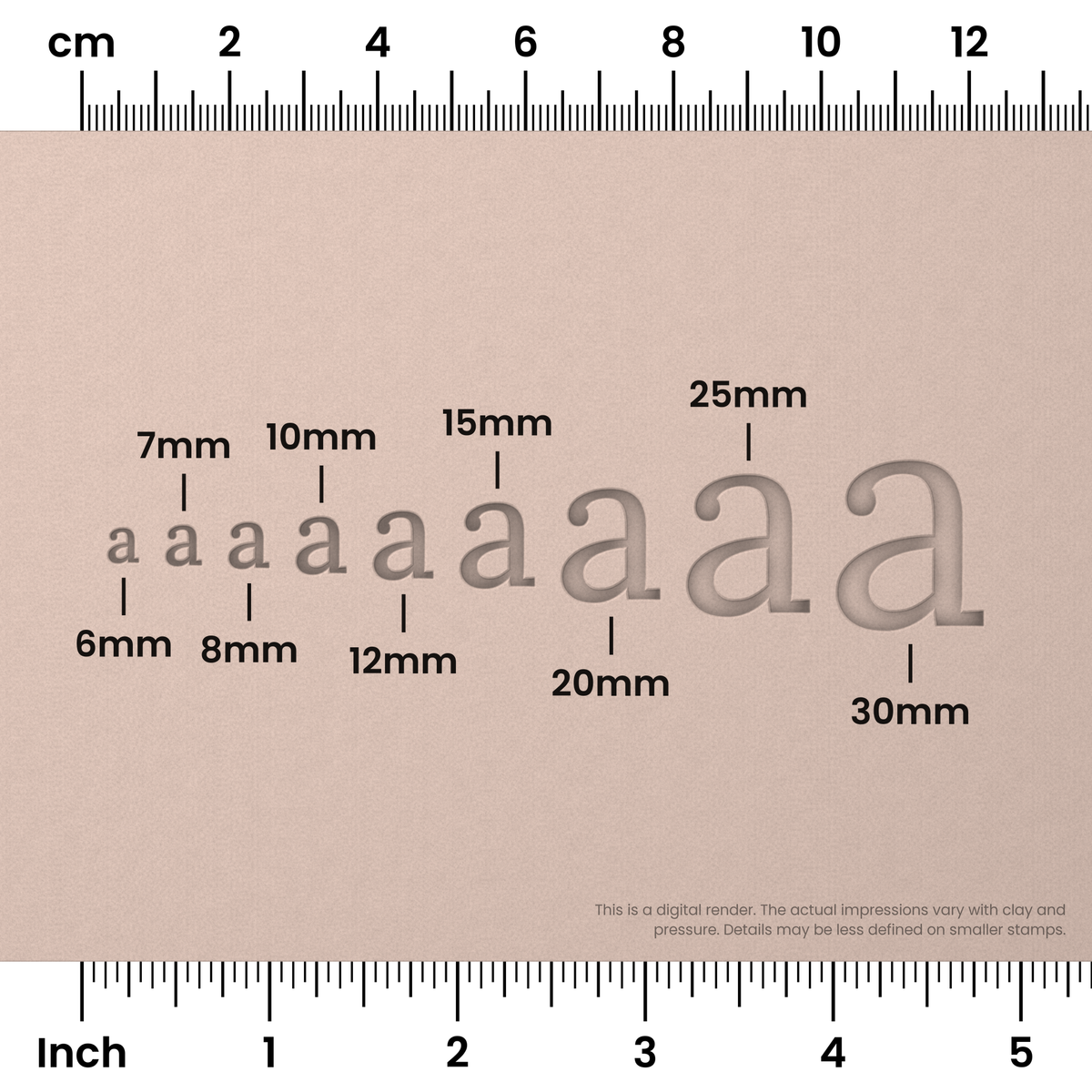 Lora | Lowercase | Alphabet Stamp Sets - Ceramind® Tools