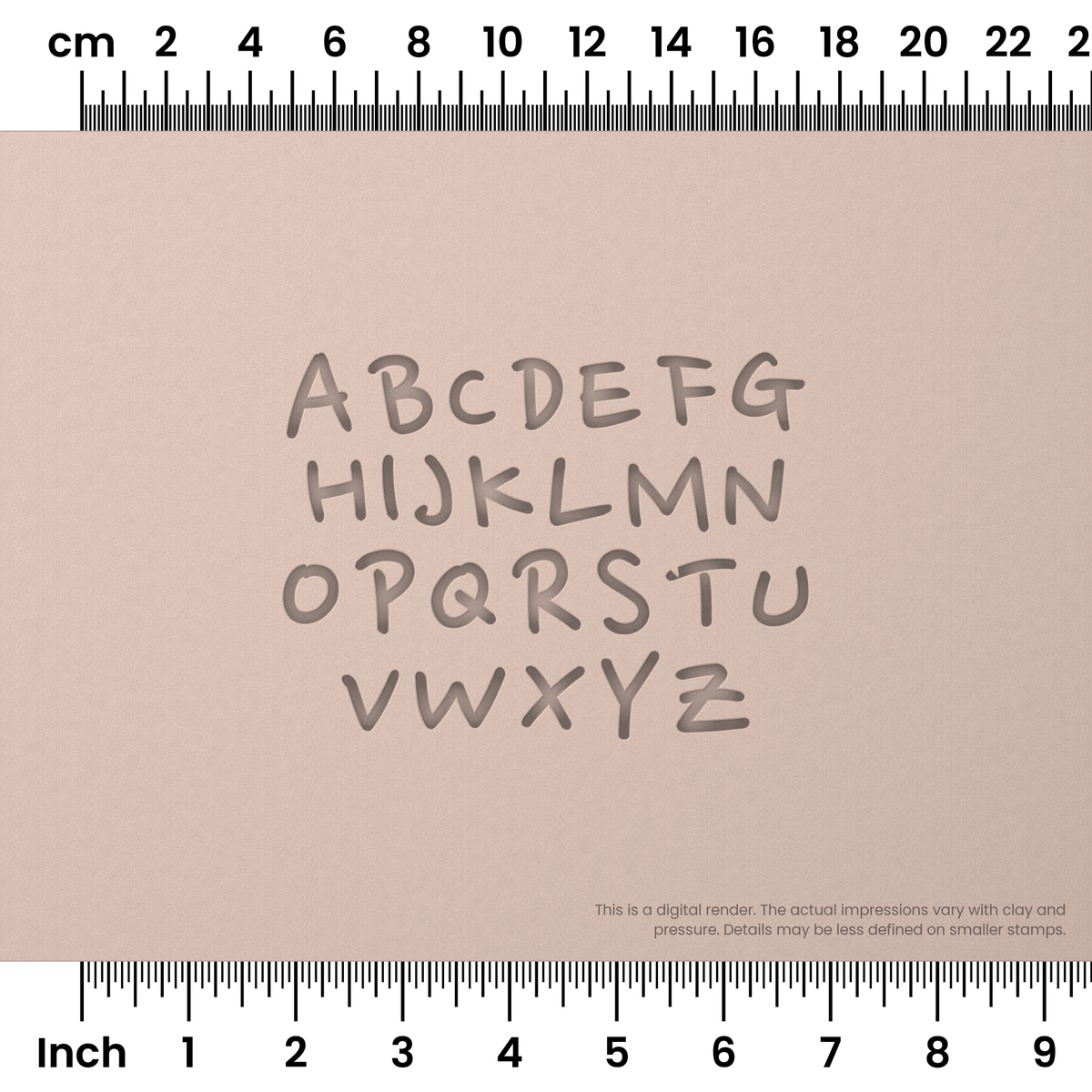 Nanum Pen | All Caps | Alphabet Stamp Sets - Ceramind® Tools