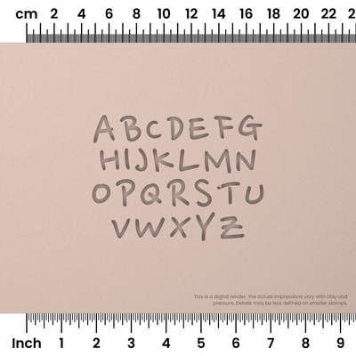 Nanum Pen | All Caps | Alphabet Stamp Sets - Ceramind® Tools