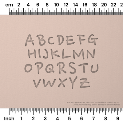Nanum Pen | All Caps | Alphabet Stamp Sets - Ceramind® Tools