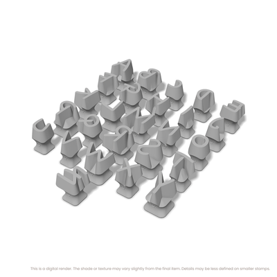 Nanum Pen | All Caps | Alphabet Stamp Sets - Ceramind® Tools