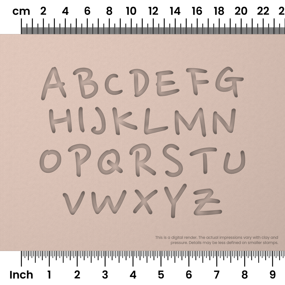 Nanum Pen | All Caps | Alphabet Stamp Sets - Ceramind® Tools