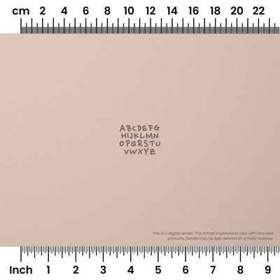 Nanum Pen | All Caps | Alphabet Stamp Sets - Ceramind® Tools