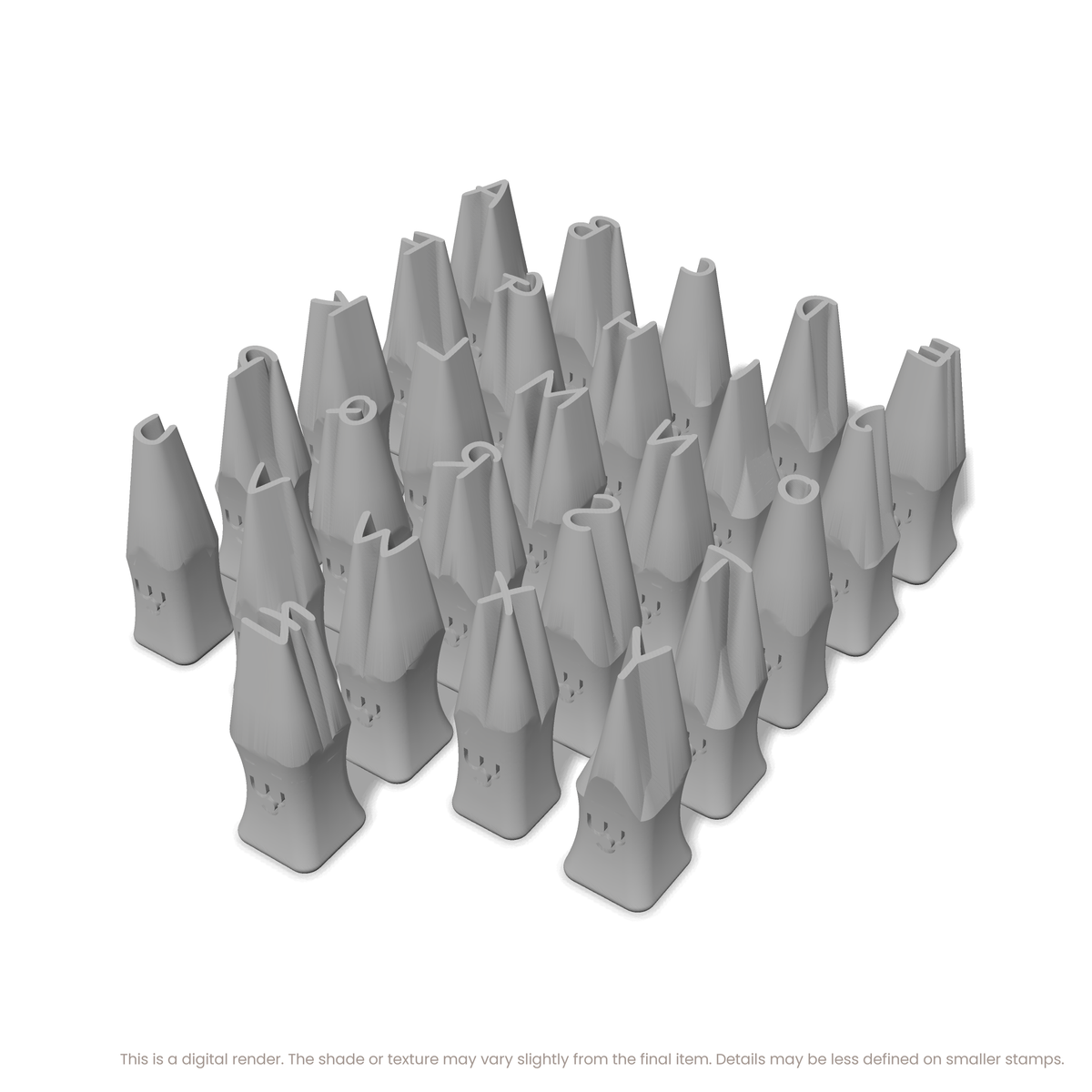 Nanum Pen | All Caps | Alphabet Stamp Sets - Ceramind® Tools