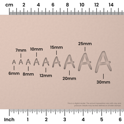 Nanum Pen | All Caps | Alphabet Stamp Sets - Ceramind® Tools