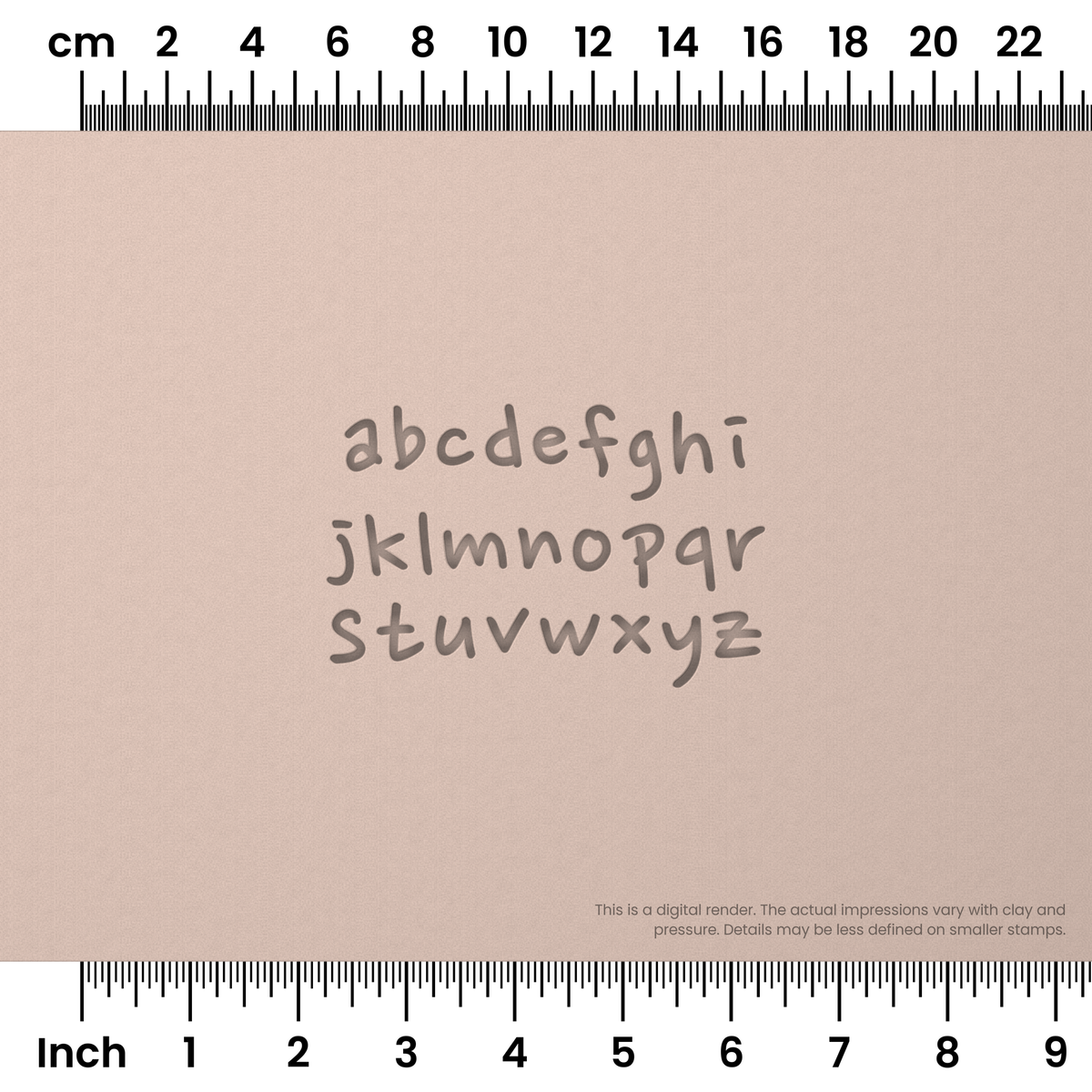 Nanum Pen | Lowercase | Alphabet Stamp Sets - Ceramind® Tools
