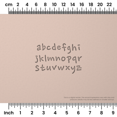Nanum Pen | Lowercase | Alphabet Stamp Sets - Ceramind® Tools