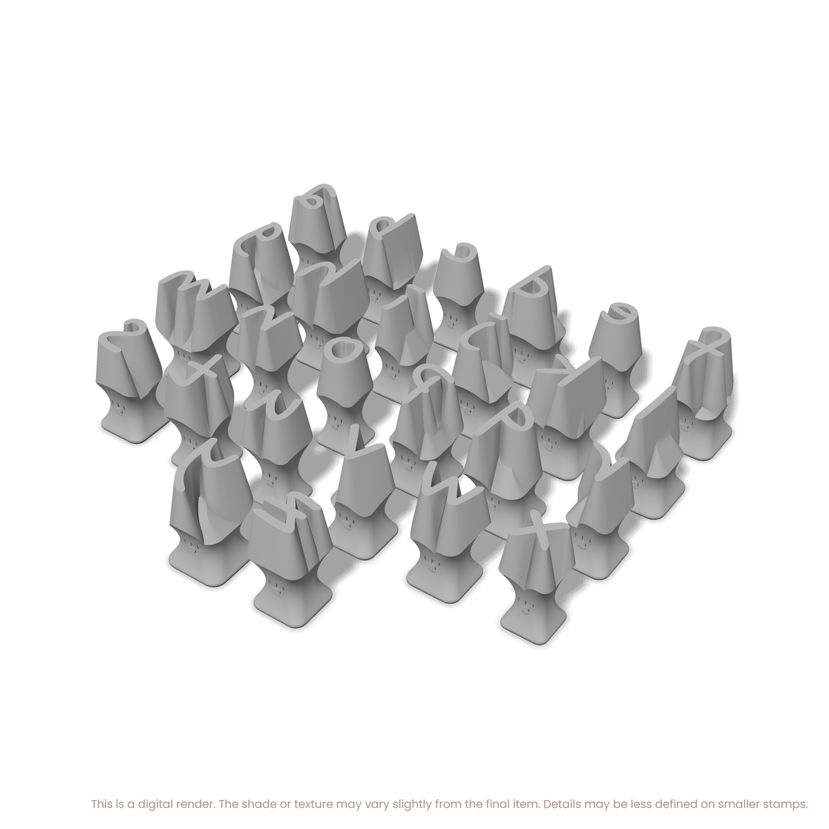 Nanum Pen | Lowercase | Alphabet Stamp Sets - Ceramind® Tools