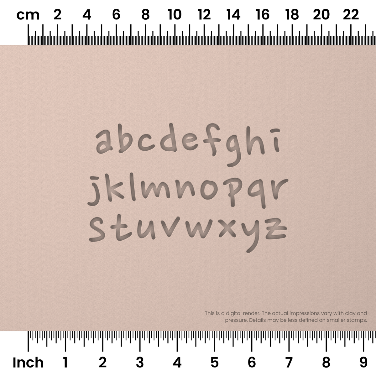 Nanum Pen | Lowercase | Alphabet Stamp Sets - Ceramind® Tools