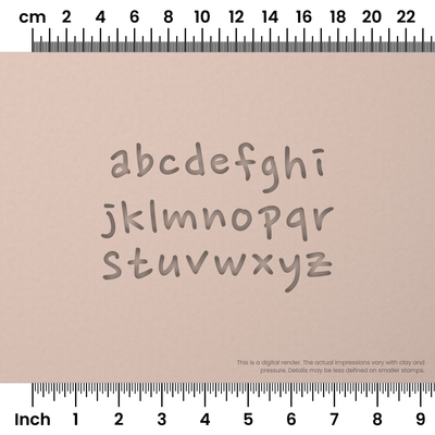 Nanum Pen | Lowercase | Alphabet Stamp Sets - Ceramind® Tools