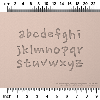 Nanum Pen | Lowercase | Alphabet Stamp Sets - Ceramind® Tools