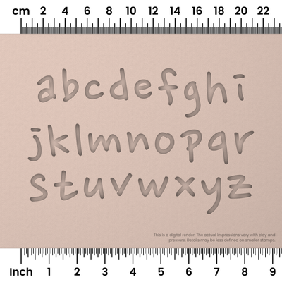Nanum Pen | Lowercase | Alphabet Stamp Sets - Ceramind® Tools