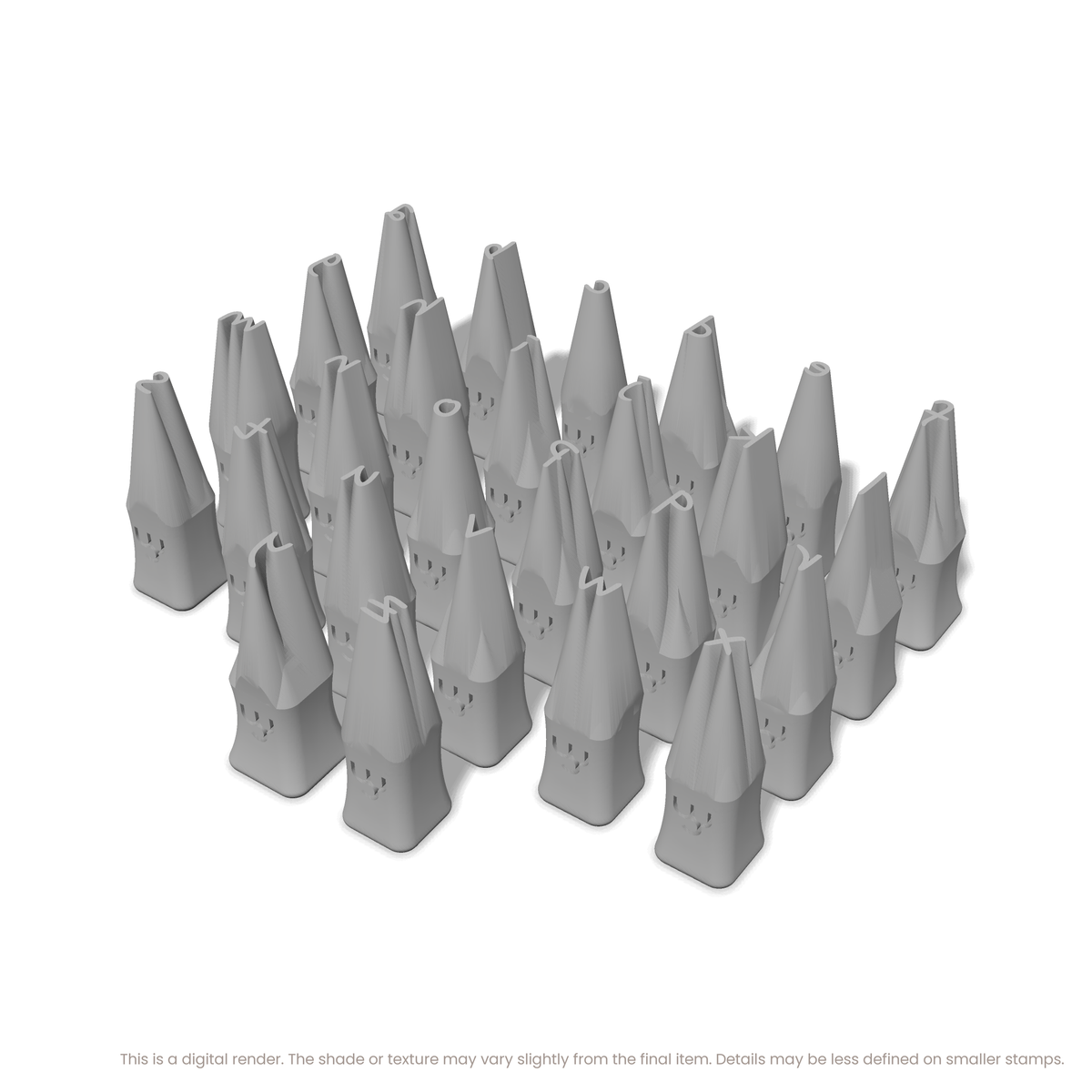 Nanum Pen | Lowercase | Alphabet Stamp Sets - Ceramind® Tools