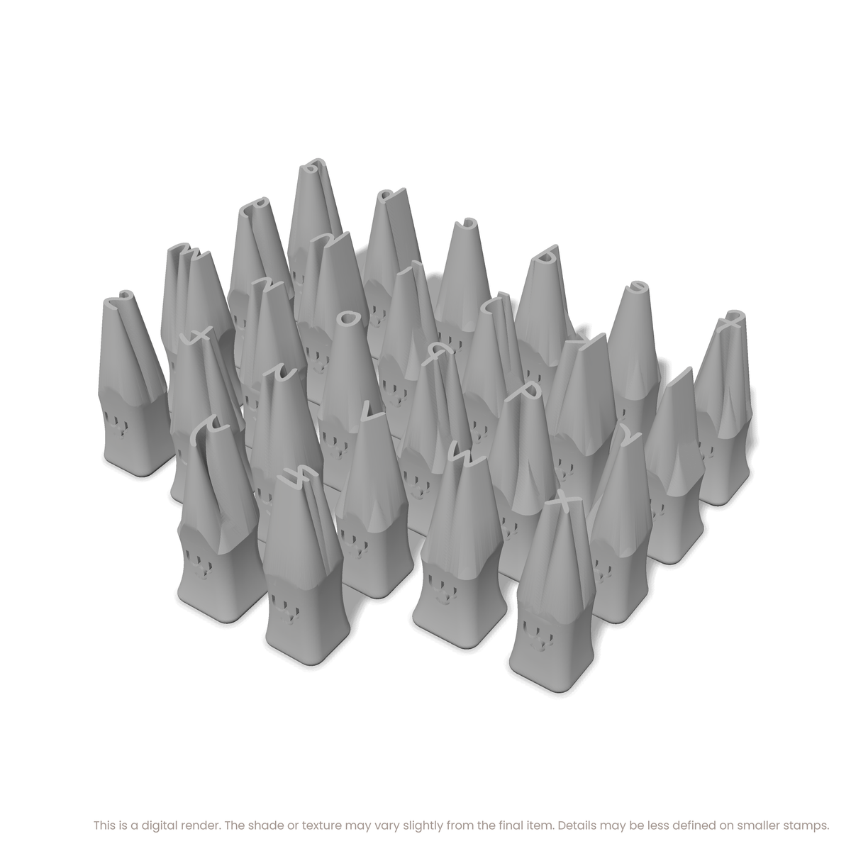 Nanum Pen | Lowercase | Alphabet Stamp Sets - Ceramind® Tools