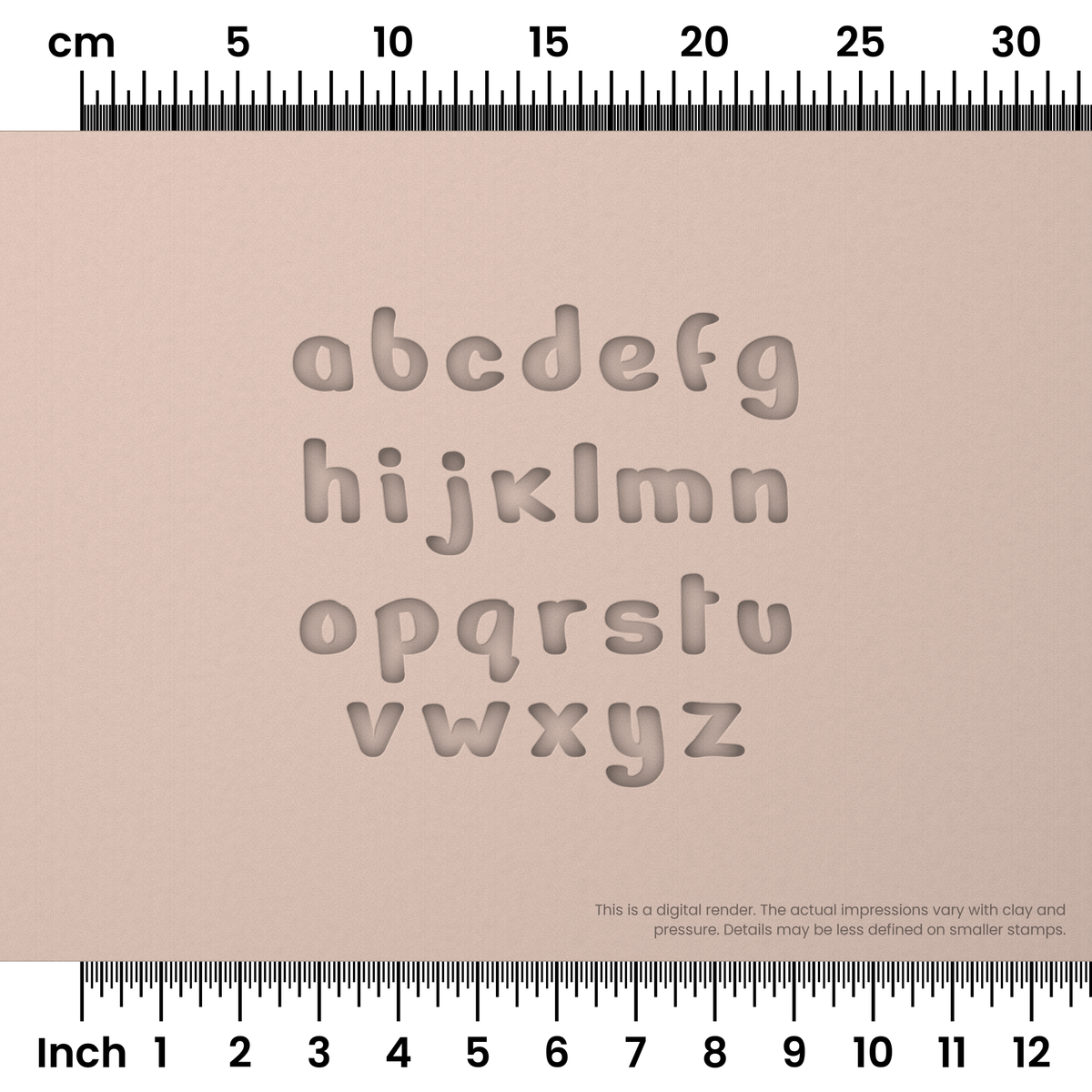 Nerko One | Lowercase | Alphabet Stamp Sets - Ceramind® Tools
