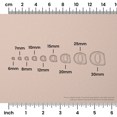 Nerko One | Lowercase | Alphabet Stamp Sets - Ceramind® Tools