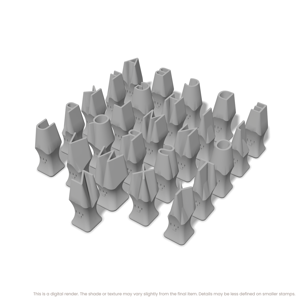 Nunito | All Caps | Alphabet Stamp Sets - Ceramind® Tools