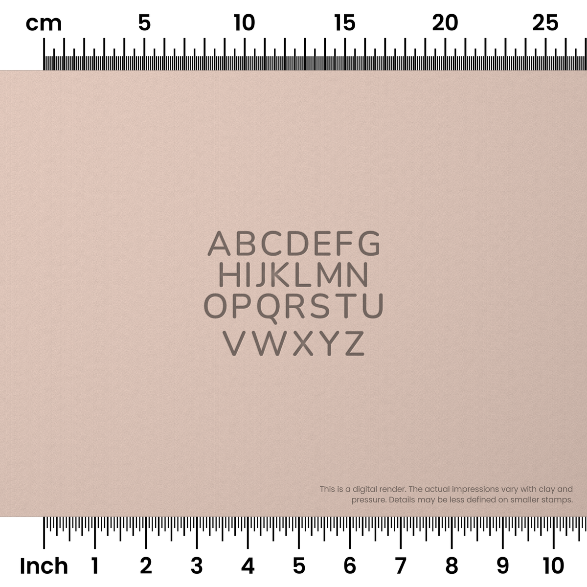 Nunito | All Caps | Alphabet Stamp Sets - Ceramind® Tools