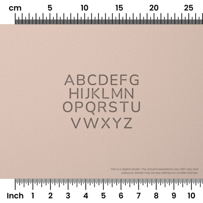 Nunito | All Caps | Alphabet Stamp Sets - Ceramind® Tools