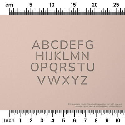 Nunito | All Caps | Alphabet Stamp Sets - Ceramind® Tools