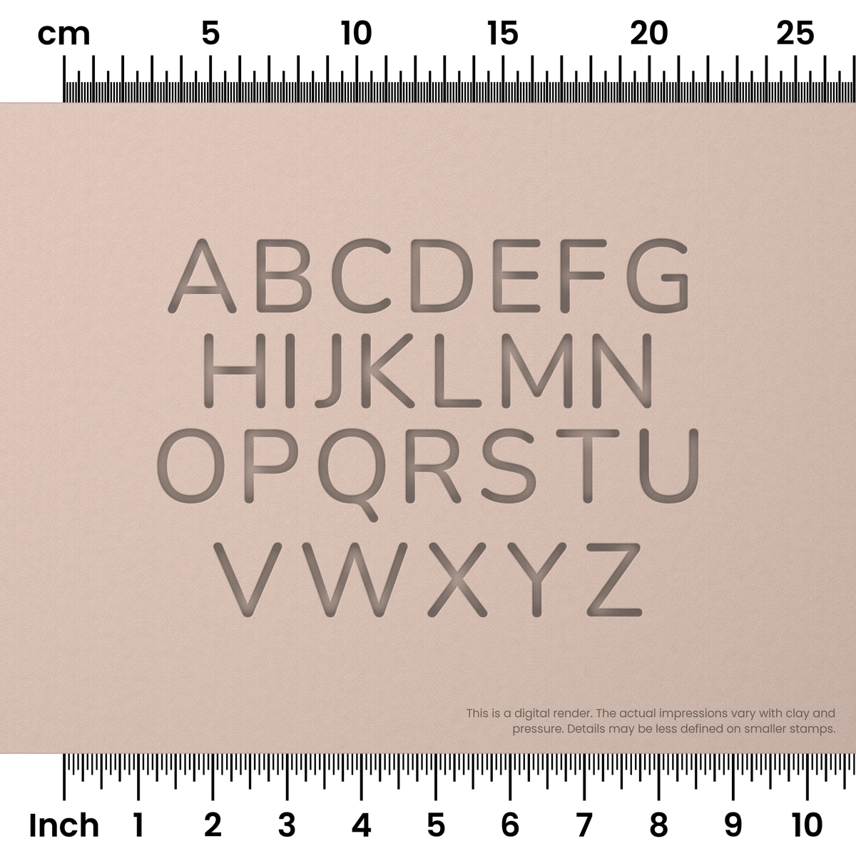 Nunito | All Caps | Alphabet Stamp Sets - Ceramind® Tools